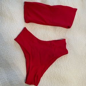 Red Zaful bikini size 4 / small